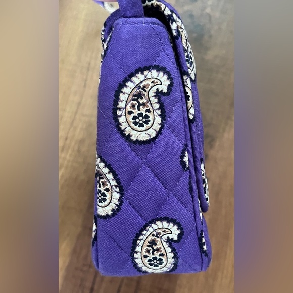 Nwt vera bradley knot just a clutch purse purple paisley - Picture 11 of 14